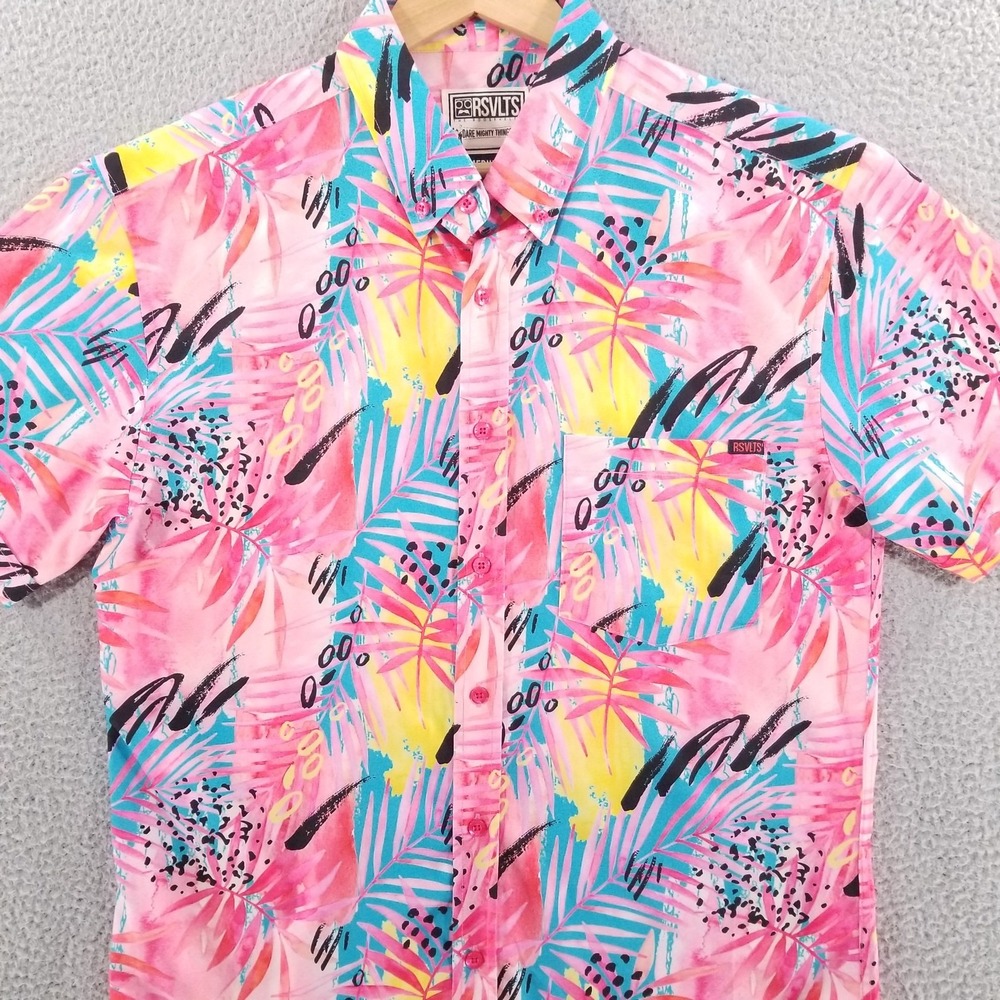 RSVLTS Shirt Mens Medium Pink La Croy OG Ramblebousse KunuFlex Performance